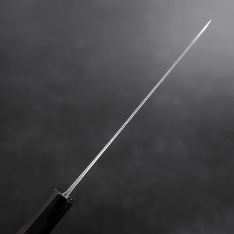 Koyanagi Blue Steel #1 Kurouchi Chokin Nami Buffalo Ebony Handle 150mm (5.9”)-[Musashi]-[Japanese-Kitchen-Knives]
