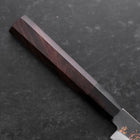 Koyanagi Blue Steel #1 Kurouchi Chokin Nami Buffalo Ebony Handle 150mm (5.9”)-[Musashi]-[Japanese-Kitchen-Knives]