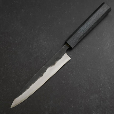 Koyanagi Blue Steel #1 Kurouchi Dark Blue Urushi Handle 150mm (5.9”)-[Musashi]-[Japanese-Kitchen-Knives]