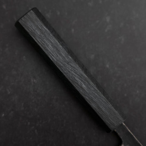 Koyanagi Blue Steel #1 Kurouchi Dark Blue Urushi Handle 150mm (5.9”)-[Musashi]-[Japanese-Kitchen-Knives]