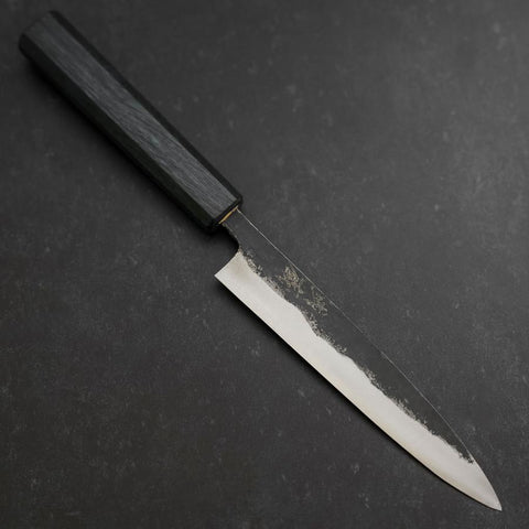 Koyanagi Blue Steel #1 Kurouchi Dark Blue Urushi Handle 150mm (5.9”)-[Musashi]-[Japanese-Kitchen-Knives]