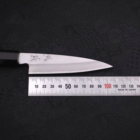 Koyanagi White Steel #2 Kasumi Buffalo Ebony Handle 120mm (4.7”)-[Musashi]-[Japanese-Kitchen-Knives]