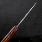 Koyanagi White Steel #2 Nashiji Sumi Urushi Handle 120mm (4.7”)-[Musashi]-[Japanese-Kitchen-Knives]