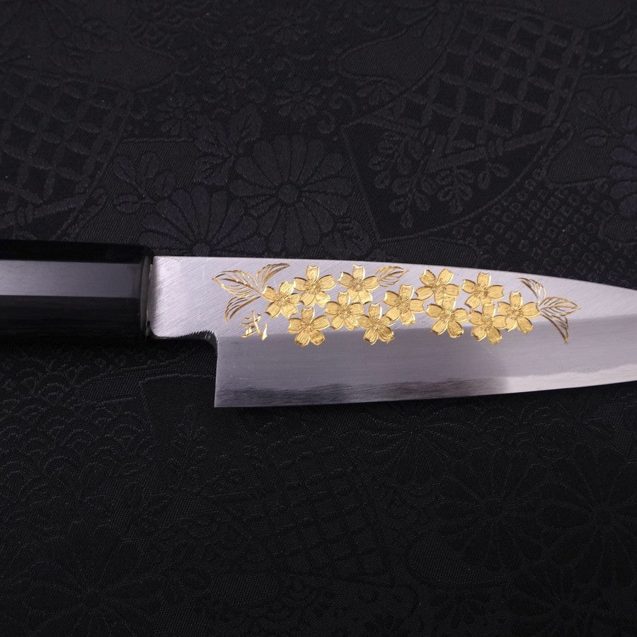 小柳 白紙2号 霞 桜 黒檀水牛柄 110mm – MUSASHI