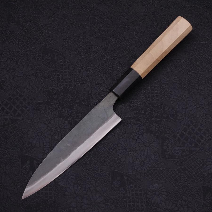 Koyanagi White steel #2 Kurouchi Buffalo Magnolia Handle 135mm-White steel #2-Kurouchi-Japanese Handle-[Musashi]-[Japanese-Kitchen-Knives]
