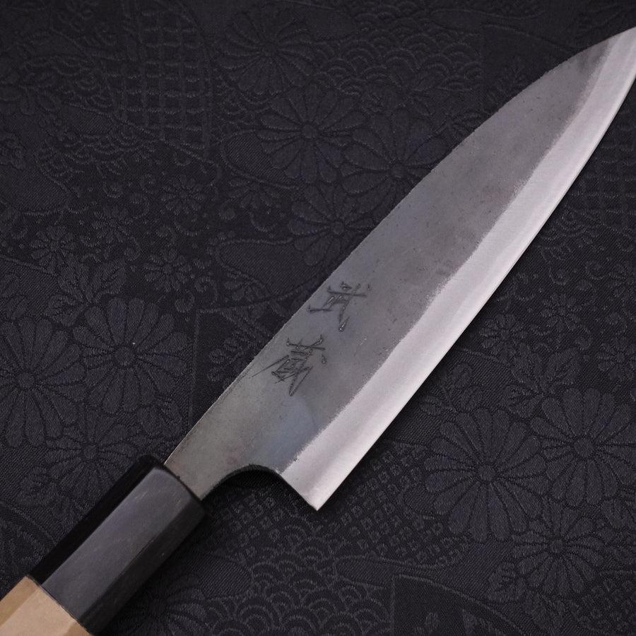 Koyanagi White steel #2 Kurouchi Buffalo Magnolia Handle 135mm-White steel #2-Kurouchi-Japanese Handle-[Musashi]-[Japanese-Kitchen-Knives]