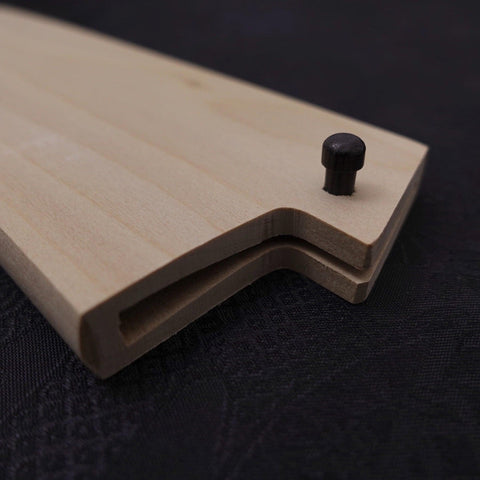 Magnolia Saya Sheath for Nakiri Knife with Pin 180mm-[Musashi]-[Japanese-Kitchen-Knives]