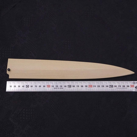 Magnolia Saya Sheath for Yanagiba with Pin 270mm (10.6”)-[Musashi]-[Japanese-Kitchen-Knives]