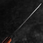 Menkiri (Noodle Knife) Blue Steel #2 Kurouchi Western Brown Handle 330mm-[Musashi]-[Japanese-Kitchen-Knives]