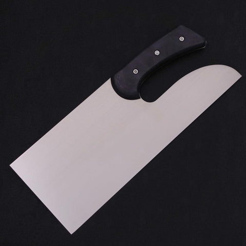 Menkiri (Noodle Knife) Molybdenum Polished Black Cherry Handle 330mm-[Musashi]-[Japanese-Kitchen-Knives]