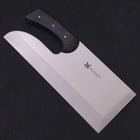 Menkiri (Noodle Knife) Molybdenum Polished Black Cherry Handle 330mm-[Musashi]-[Japanese-Kitchen-Knives]