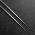 Moribashi Chopsticks Stainless Ebony Handle 180mm with Ebony Sheath and Storage Pouch (7”)-[Musashi]-[Japanese-Kitchen-Knives]
