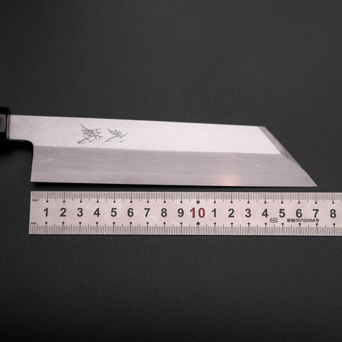 Mukimono Blue Steel #2 Kasumi Buffalo Ebony Handle 170mm (6.7”)-[Musashi]-[Japanese-Kitchen-Knives]