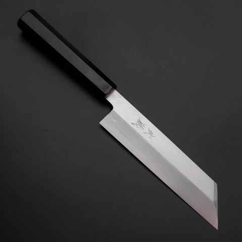Mukimono Blue Steel #2 Kasumi Buffalo Ebony Handle 170mm (6.7”)-[Musashi]-[Japanese-Kitchen-Knives]