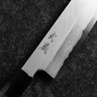 Mukimono Blue Steel #2 Suminagashi Buffalo Ebony Handle 170mm-[Musashi]-[Japanese-Kitchen-Knives]