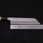 Mukimono White Steel #2 Kasumi Buffalo Magnolia Handle 180mm (7”)-[Musashi]-[Japanese-Kitchen-Knives]
