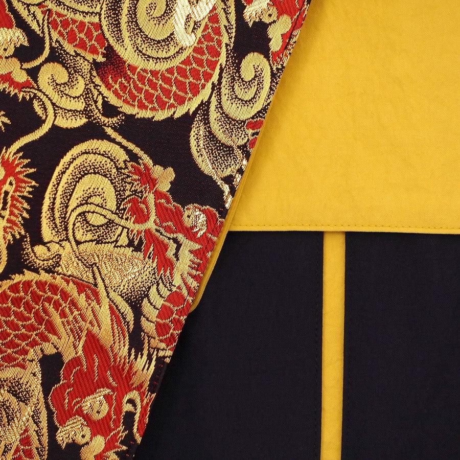 Musashi Japanese Style Kitchen Knife Roll Dragon 4 Pockets Handmade-[Musashi]-[Japanese-Kitchen-Knives]