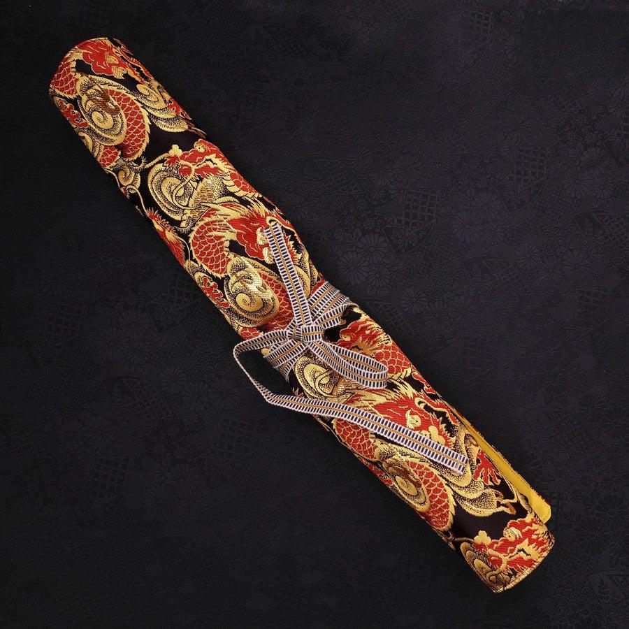 Musashi Japanese Style Kitchen Knife Roll Dragon 4 Pockets Handmade-[Musashi]-[Japanese-Kitchen-Knives]