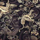 Musashi Japanese Style Kitchen Knife Roll Gold Dragon Tora(Tiger) 1 Pocket Handmade-[Musashi]-[Japanese-Kitchen-Knives]