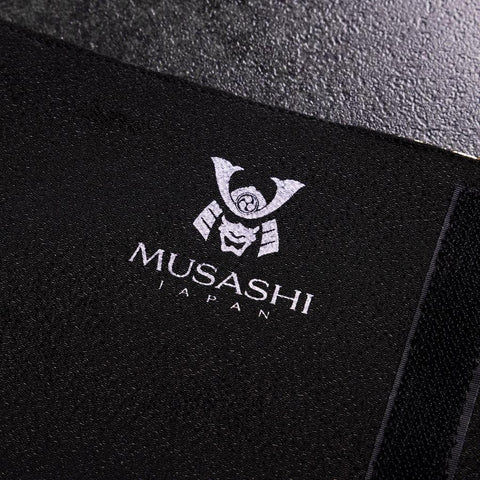 Musashi Japanese Style Kitchen Knife Roll Navy Golden Dragon 1 Pocket Handmade-[Musashi]-[Japanese-Kitchen-Knives]