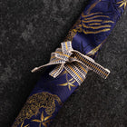 Musashi Japanese Style Kitchen Knife Roll Navy Golden Tora (Tiger) 1 Pocket Handmade-[Musashi]-[Japanese-Kitchen-Knives]