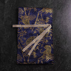 Musashi Japanese Style Kitchen Knife Roll Navy Golden Tora (Tiger) 1 Pocket Handmade-[Musashi]-[Japanese-Kitchen-Knives]