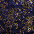Musashi Japanese Style Kitchen Knife Roll Navy Golden Tora (Tiger) 1 Pocket Handmade-[Musashi]-[Japanese-Kitchen-Knives]