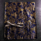 Musashi Japanese Style Kitchen Knife Roll Navy Golden Tora (Tiger) 4 Pockets Handmade-[Musashi]-[Japanese-Kitchen-Knives]