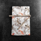 Musashi Japanese Style Kitchen Knife Roll White Koi 1 Pocket Handmade-[Musashi]-[Japanese-Kitchen-Knives]