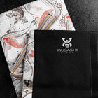 Musashi Japanese Style Kitchen Knife Roll White Koi 1 Pocket Handmade-[Musashi]-[Japanese-Kitchen-Knives]