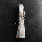 Musashi Japanese Style Kitchen Knife Roll White Koi 1 Pocket Handmade-[Musashi]-[Japanese-Kitchen-Knives]