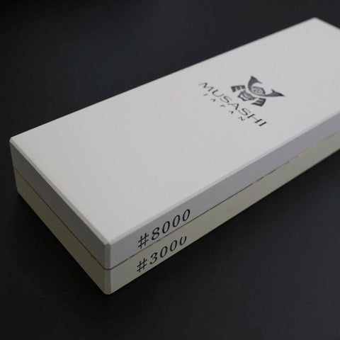 Musashi Professional Sharpening Stone Double-Sided #3000/#8000-[Musashi]-[Japanese-Kitchen-Knives]