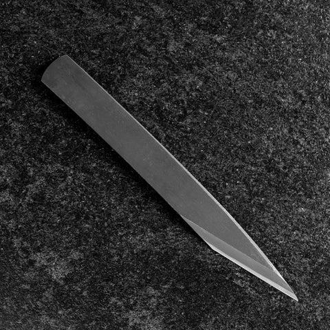 Kiridashi Knife Blue Steel #1 Polished Stainless Handle 55mm With Paulownia Wooden Box (2.2”)