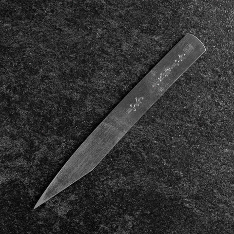 Kiridashi Knife Blue Steel #1 Polished Stainless Handle 55mm With Paulownia Wooden Box (2.2”)