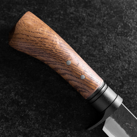 Kennata Blue Steel #2 Kurouchi Damascus Walnut Handle 210mm (8.3”)