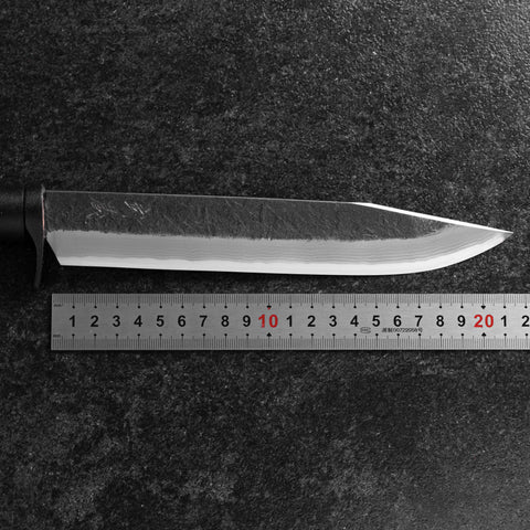 Kennata Blue Steel #2 Kurouchi Damascus Walnut Handle 210mm (8.3”)