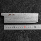 Nakiri 440C Nashiji Damascus Buffalo Walnut Handle 165mm (6.5”)-[Musashi]-[Japanese-Kitchen-Knives]