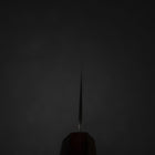 Nakiri 440C Nashiji Damascus Purple Urushi Handle 165mm-[Musashi]-[Japanese-Kitchen-Knives]