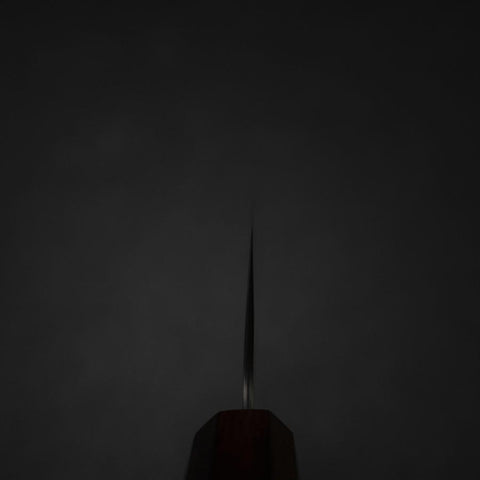 Nakiri 440C Nashiji Damascus Purple Urushi Handle 165mm-[Musashi]-[Japanese-Kitchen-Knives]