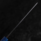 Nakiri AUS-10 Damascus Blue Urushi Handle 165mm (6.5”)-[Musashi]-[Japanese-Kitchen-Knives]