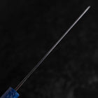 Nakiri AUS-10 Damascus Blue Urushi Handle 165mm-[Musashi]-[Japanese-Kitchen-Knives]