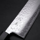 Nakiri AUS-10 Mirror Tsuchime Damascus Buffalo Magnolia Handle 165mm (6.5”)-[Musashi]-[Japanese-Kitchen-Knives]