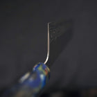 Nakiri AUS-10 Nashiji Damascus Ocean Fireworks Handle 165mm (6.5”)-[Musashi]-[Japanese-Kitchen-Knives]