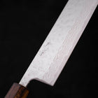 Nakiri AUS-10 Nashiji Damascus Sumi Urushi Handle 165mm (6.5”)-[Musashi]-[Japanese-Kitchen-Knives]