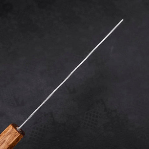 Nakiri AUS-10 Nashiji Damascus Yaki Urushi Handle 165mm (6.5”)-[Musashi]-[Japanese-Kitchen-Knives]