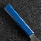 Nakiri AUS-10 Polished Blue Urushi Handle 170mm-[Musashi]-[Japanese-Kitchen-Knives]