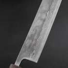 Nakiri AUS-10 Polished Nashiji Damascus Yaki Urushi Handle 165mm (6.5”)-[Musashi]-[Japanese-Kitchen-Knives]