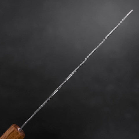 Nakiri AUS-10 Polished Nashiji Damascus Yaki Urushi Handle 165mm (6.5”)-[Musashi]-[Japanese-Kitchen-Knives]