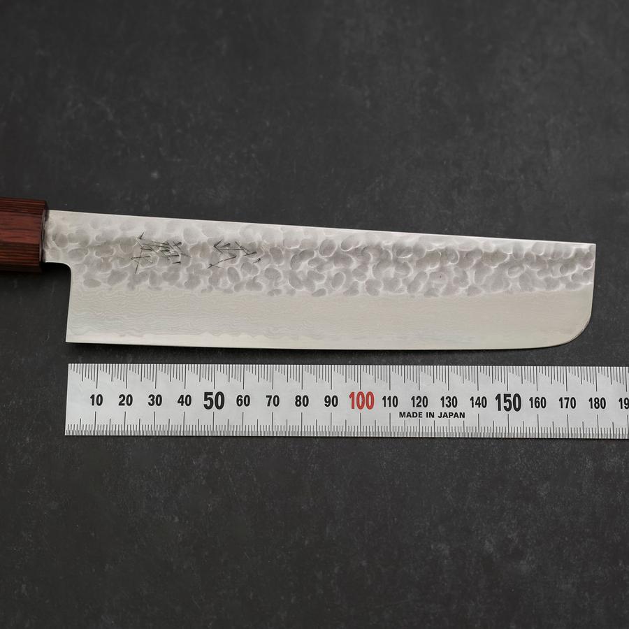 Nakiri AUS-10 Tsuchime Damascus Cherry Handle 180mm (7”) – MUSASHI
