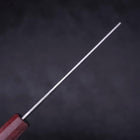 Nakiri AUS-10 Tsuchime Damascus Cherry Wood Handle 165mm (6.5”)-[Musashi]-[Japanese-Kitchen-Knives]